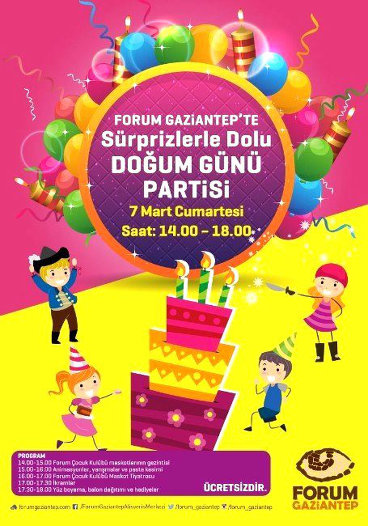 Mart\'ta Doğan Çocuklar Forum Gaziantep\'te Buluşuyor