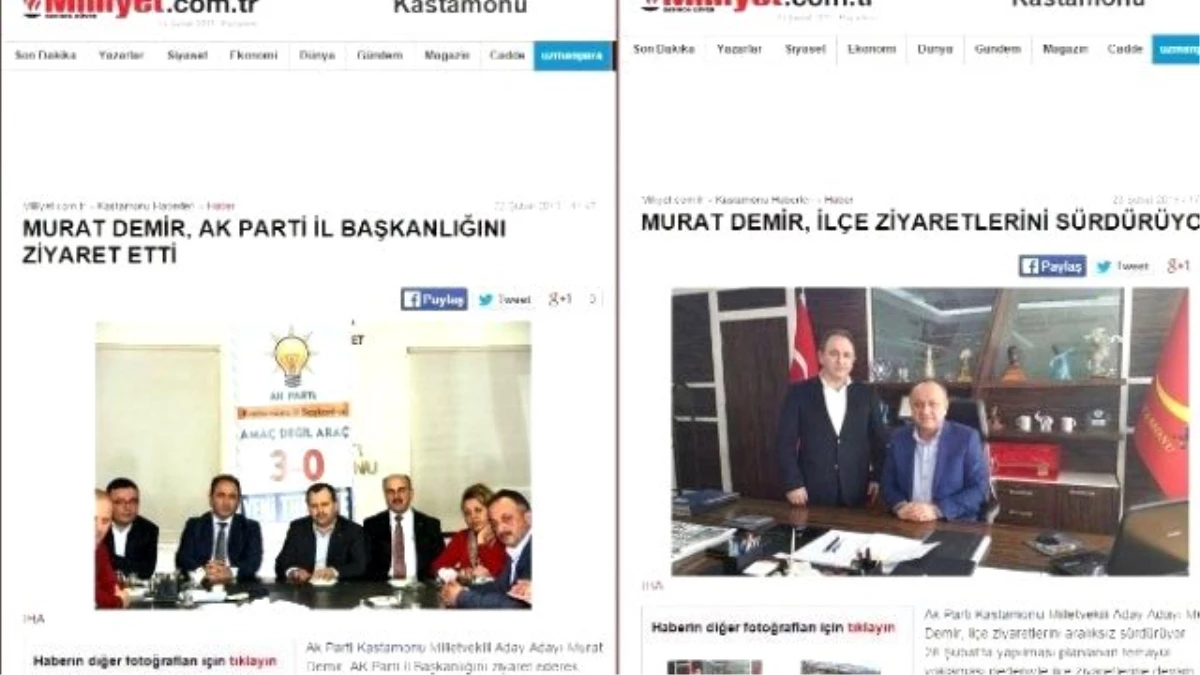 Murat Demir\'in Aday Adaylığı, Ulusal Basında Ses Getirdi