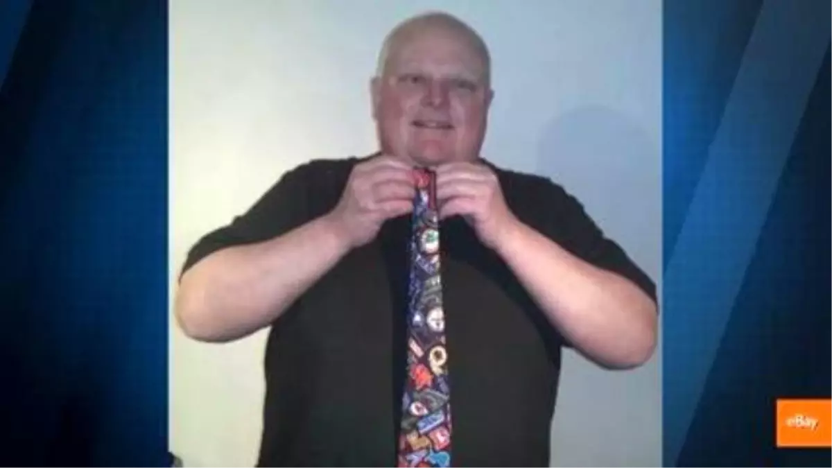 Rob Ford\'s Crack Tie İs Selling For Big Bucks On Ebay