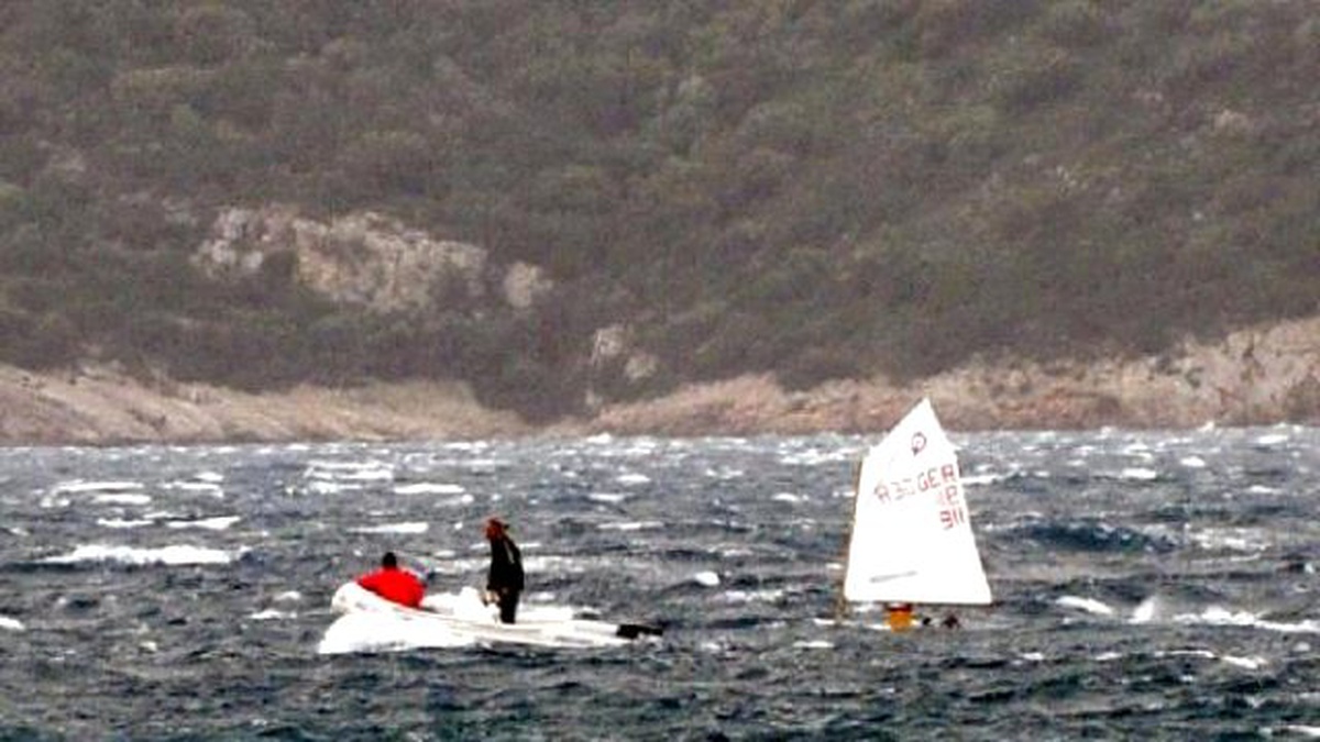 Kuvvetli Rüzgara Yakalanan Milli Optimistlerin Zor Anları