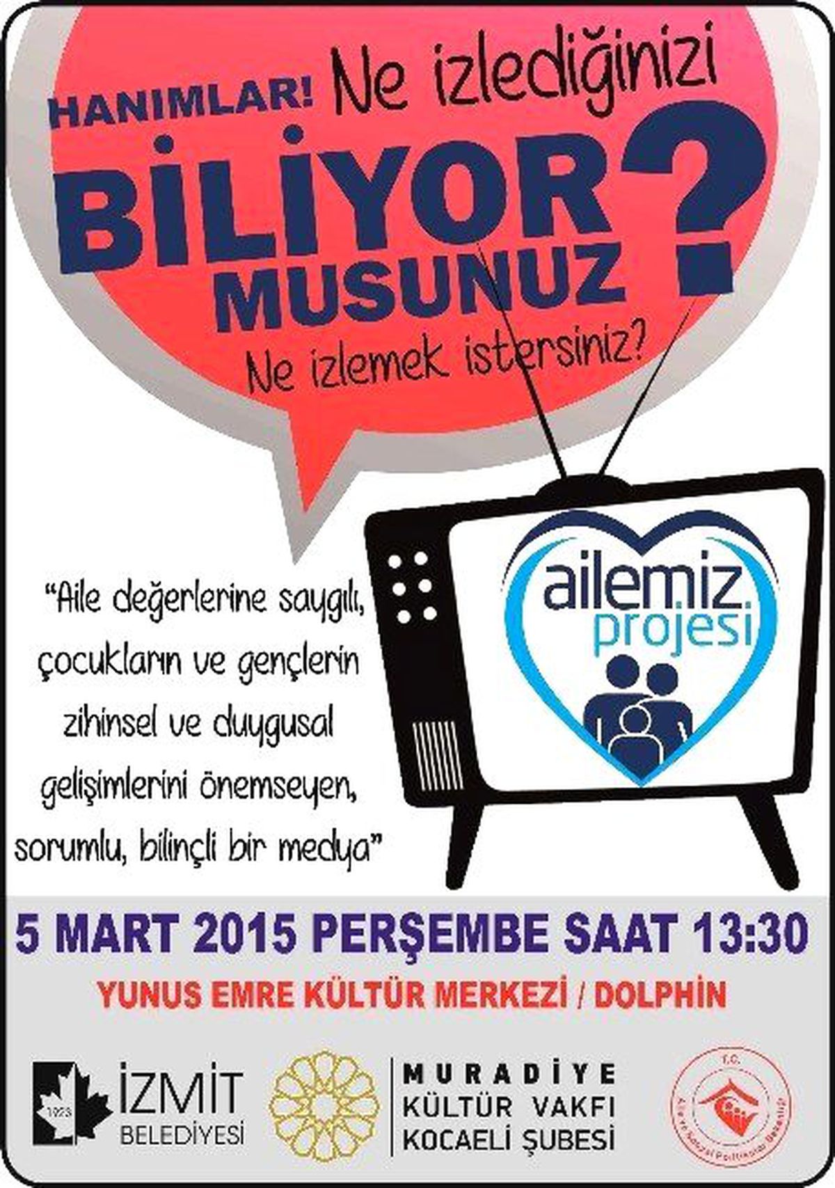 Ailemiz Projesi" İzmit\'te Tanıtılacak