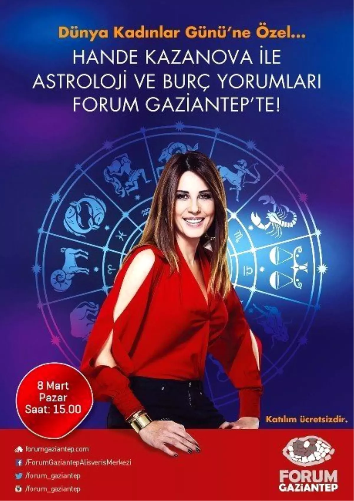 Forum Gaziantep\'ten Hande Kazanova ile Kadınlara Özel Astroloji Sohbeti