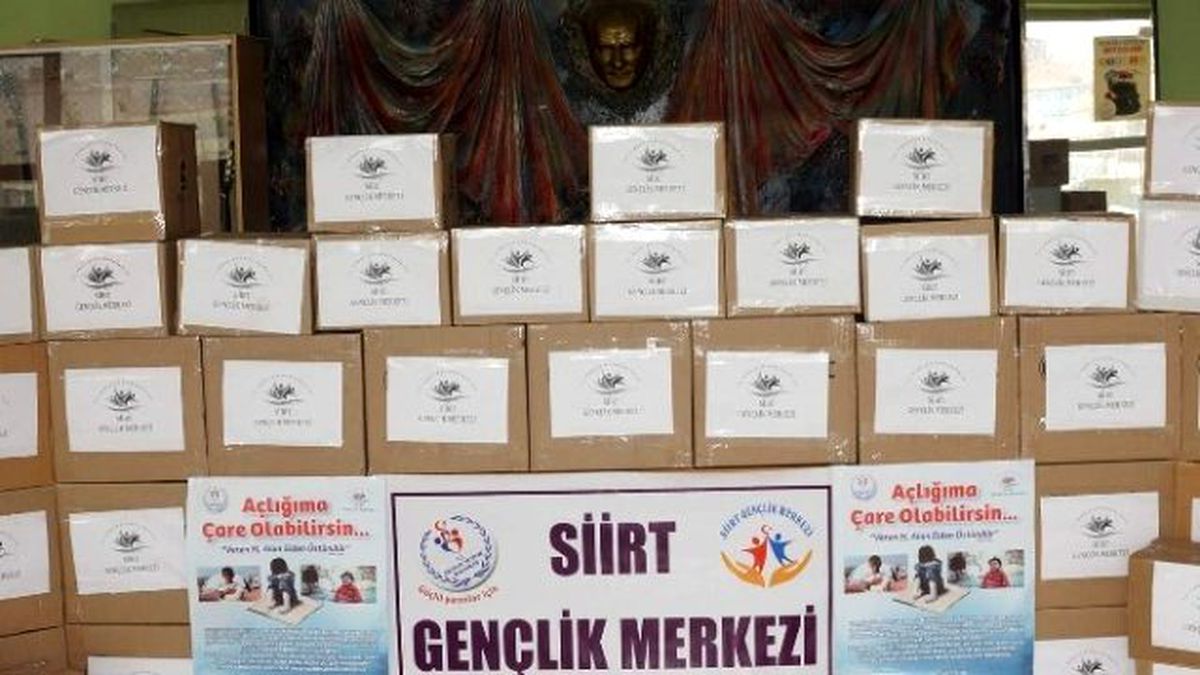 Gençlerden Yardıma Muhtaç Ailelere Gıda Yardımı