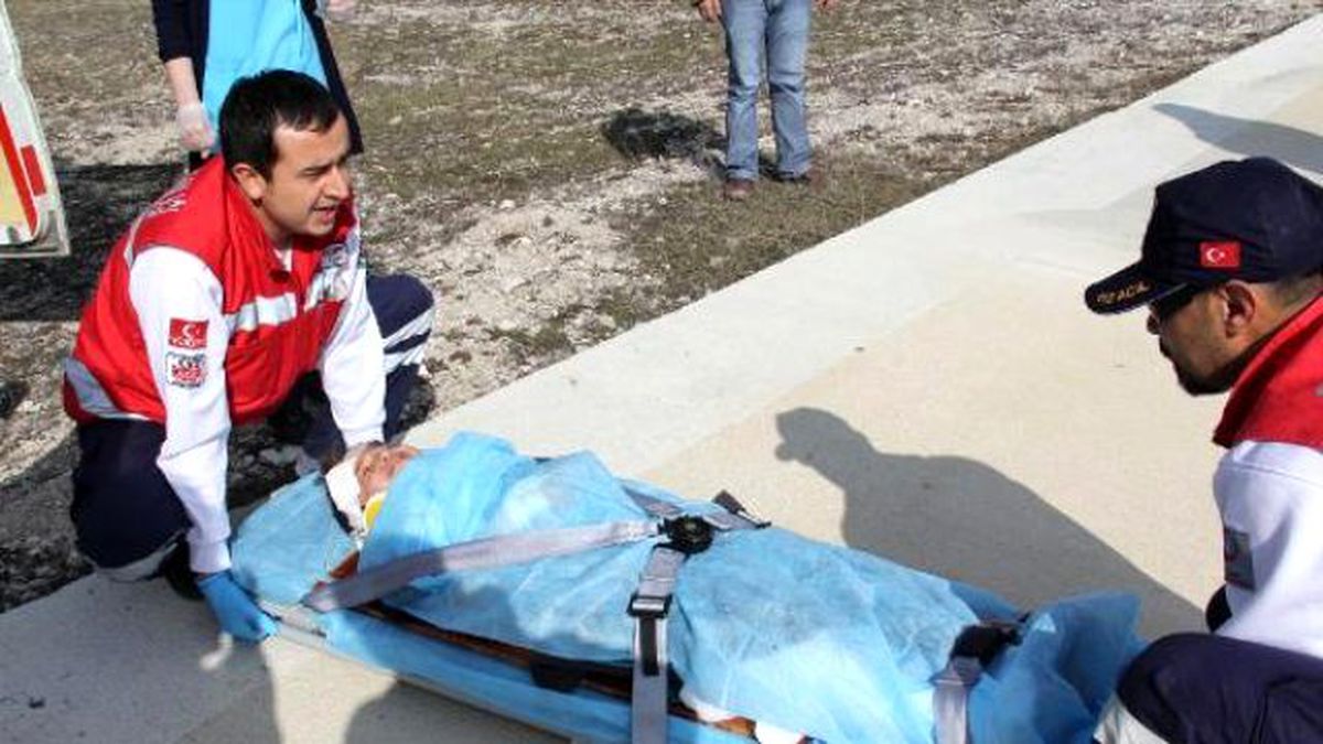 Kazada Yaralanan Çocuk Ambulans Helikopterle Sevk Edildi