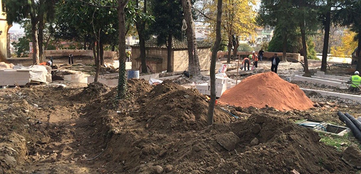 Okçu Baba Türbesi\'nde Çevre Düzenlemesi