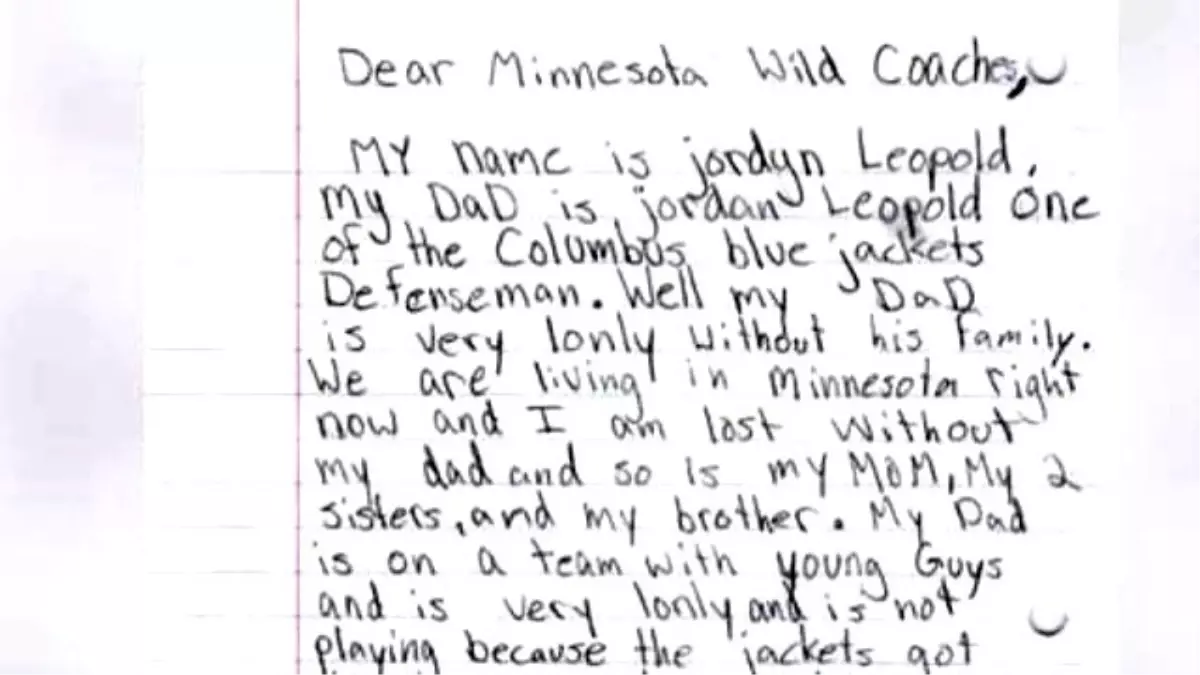 11 Year-Old\'s Letter To Nhl Team Asks To Trade Her Dad