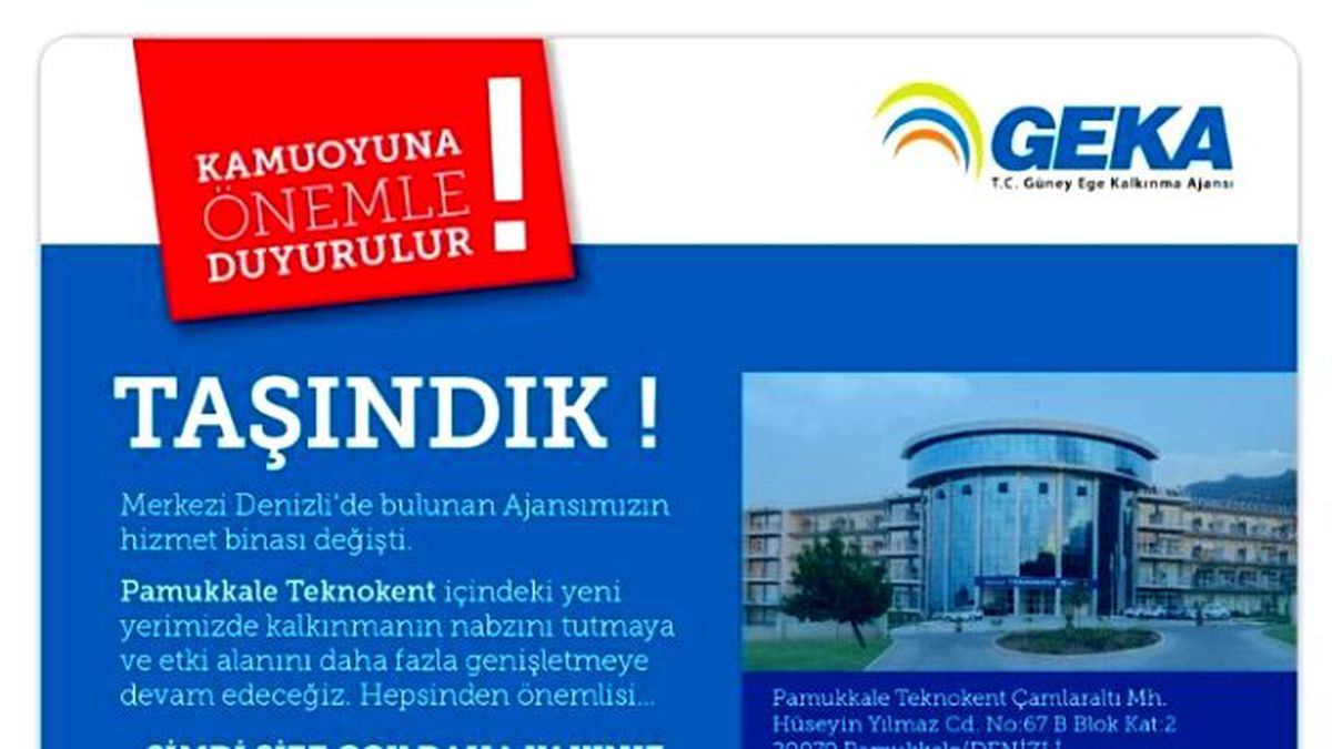 Geka Yeni Binasına Taşındı