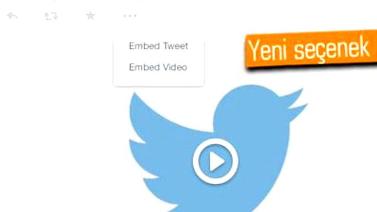 Twitter Videolarına Embed Özelliği Geldi