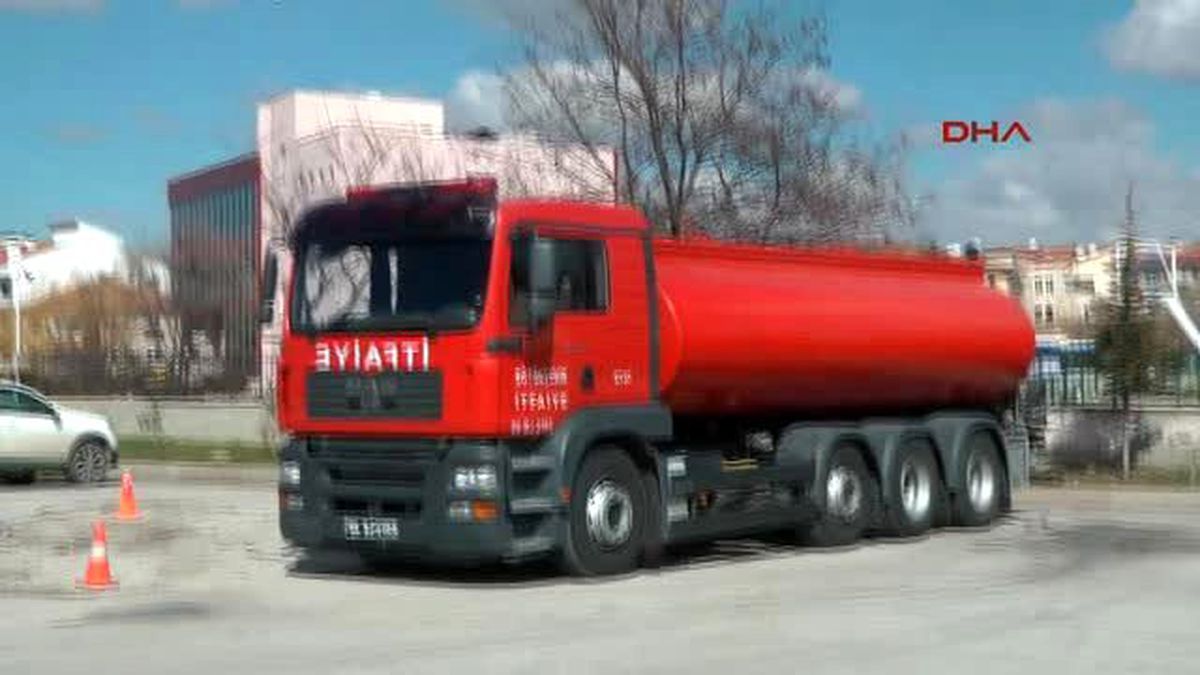 Ankara Lisede Yangın Tatbikatı