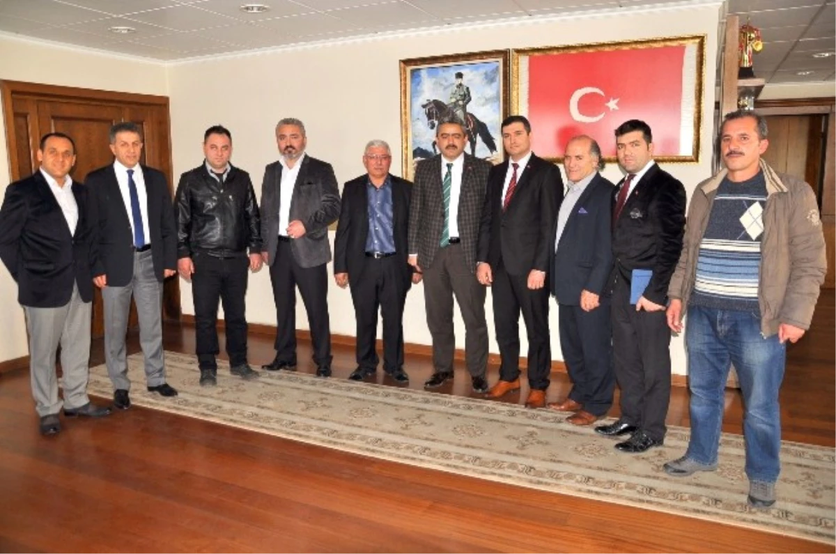 Nazilli Erzurumlular Derneği\'nden Başkan Alıcık\'ı Ziyaret