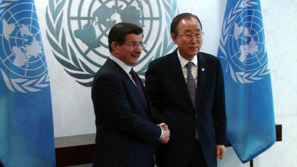 Başbakan Davutoğlu, BM Genel Sekreteri Ban Ki-mun ile Görüştü