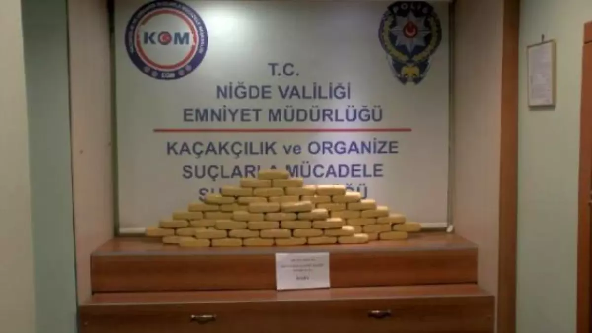 Niğde\'de Polis 35 Kilo Eroin Ele Geçirdi