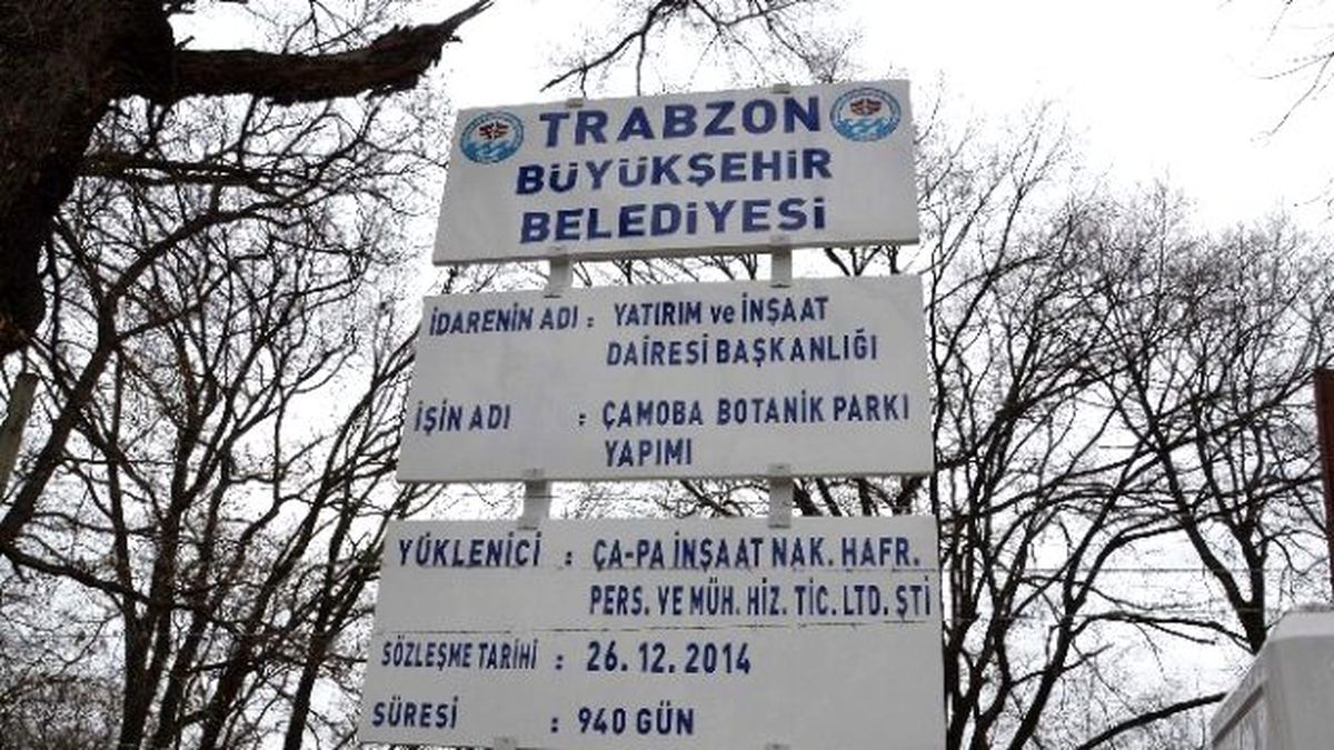 Trabzon Botanik Parkın Yapımına Başlandı