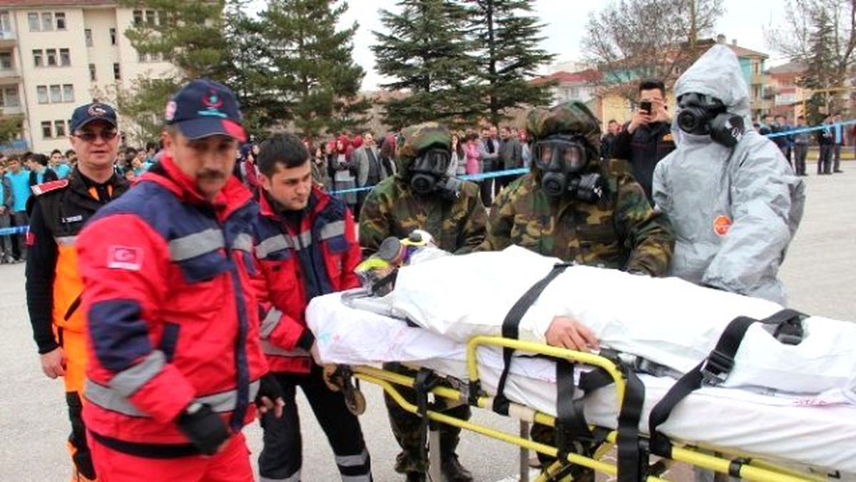 Çankırı\'da Gerçeği Aratmayan Tatbikat