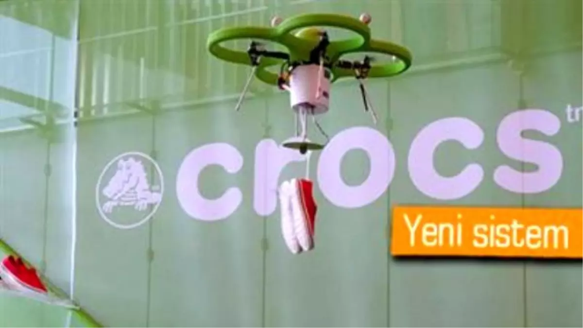 Drone\'larla Evlere Ayakkabı Servisi