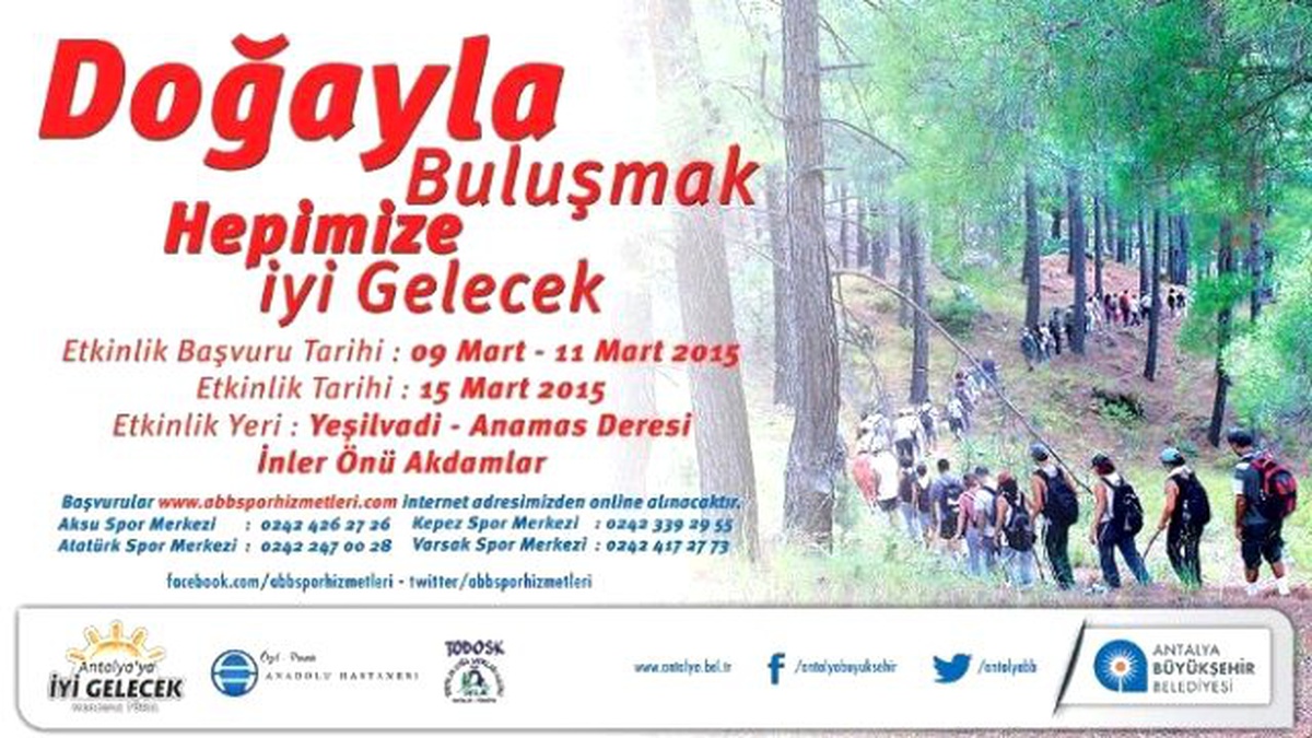 Büyükşehir Antalyalıları Doğa ile Buluşturuyor