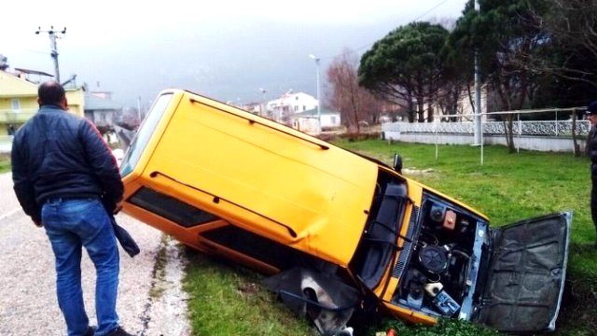 Erdek\'te Trafik Kazası: 1 Yaralı