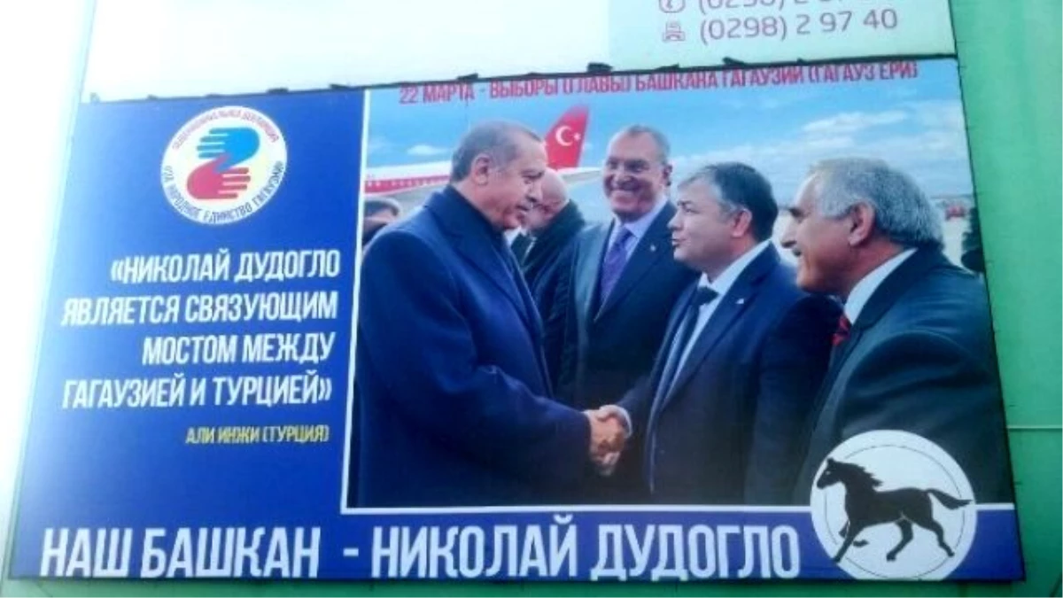 Gagavuzya\'nın Her Yerinde Erdoğan ve Başkan İnci\'nin Fotoğrafları