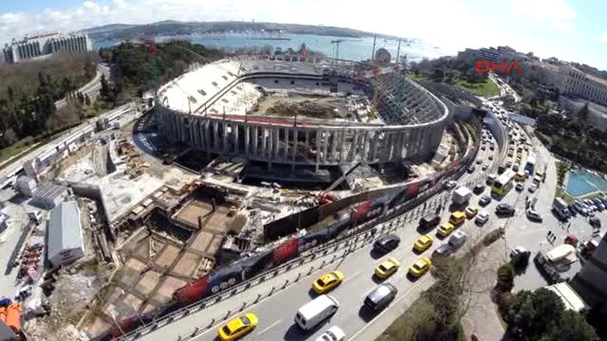 Havadan Görüntülerle Vodafon Arena'da Son Durum