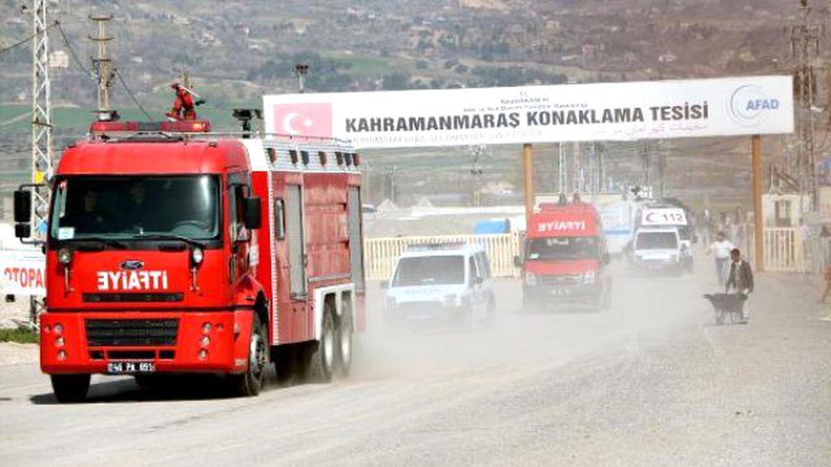 Kahramanmaraş Çadır Kentinde Yangın