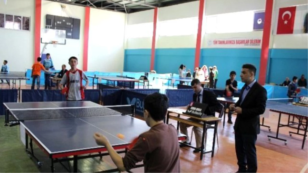 Sason\'da Okul Turnuvaları Masa Tenisi ile Start Aldı