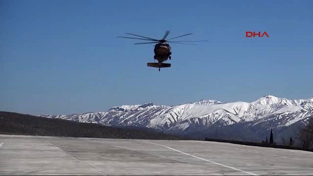 Askeri Helikopter Yaralanan 6 Yaşındaki Şeyma İçin Havalandı