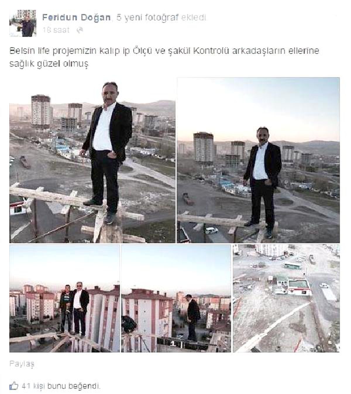 İnşaat Firması Yetkilisinden İnsan Canını Hiçe Sayan Paylaşımlar