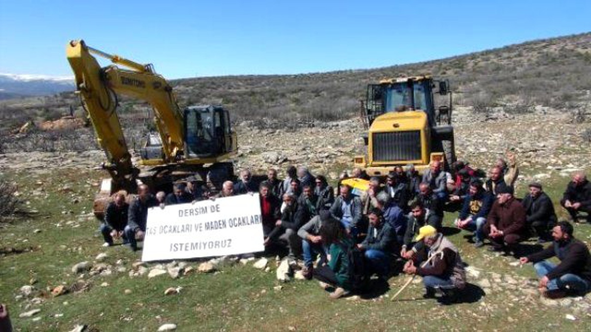 Tunceli\'de Taş Ocağına Köylülerden Tepki
