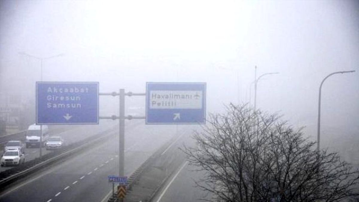 Trabzon\'da Hava Ulaşımına Sis Engeli