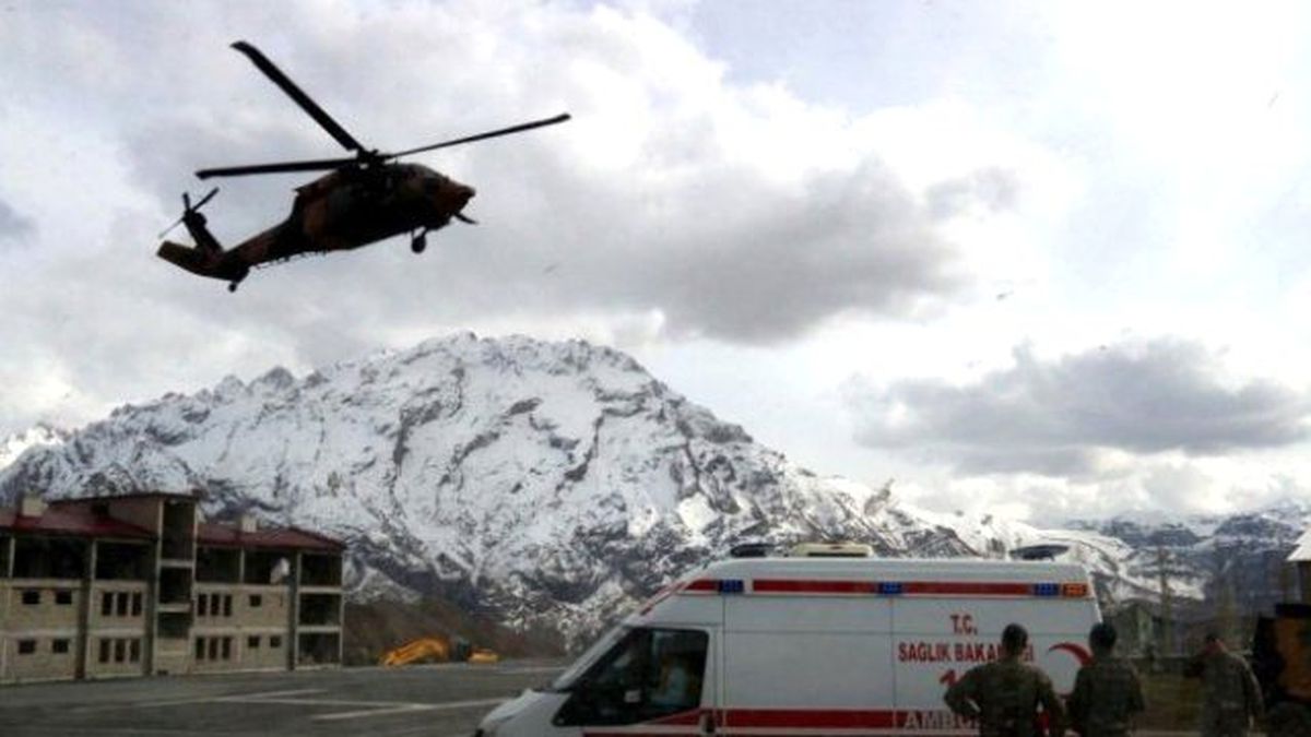 Günlük Bebek Askeri Helikopterle Van\'a Getirildi