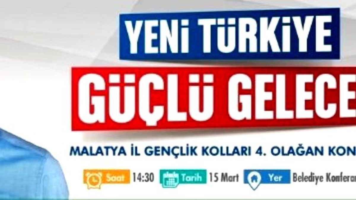 AK Parti Malatya İl Gençlik Kolları 4. Olağan Kongresi Yapılacak