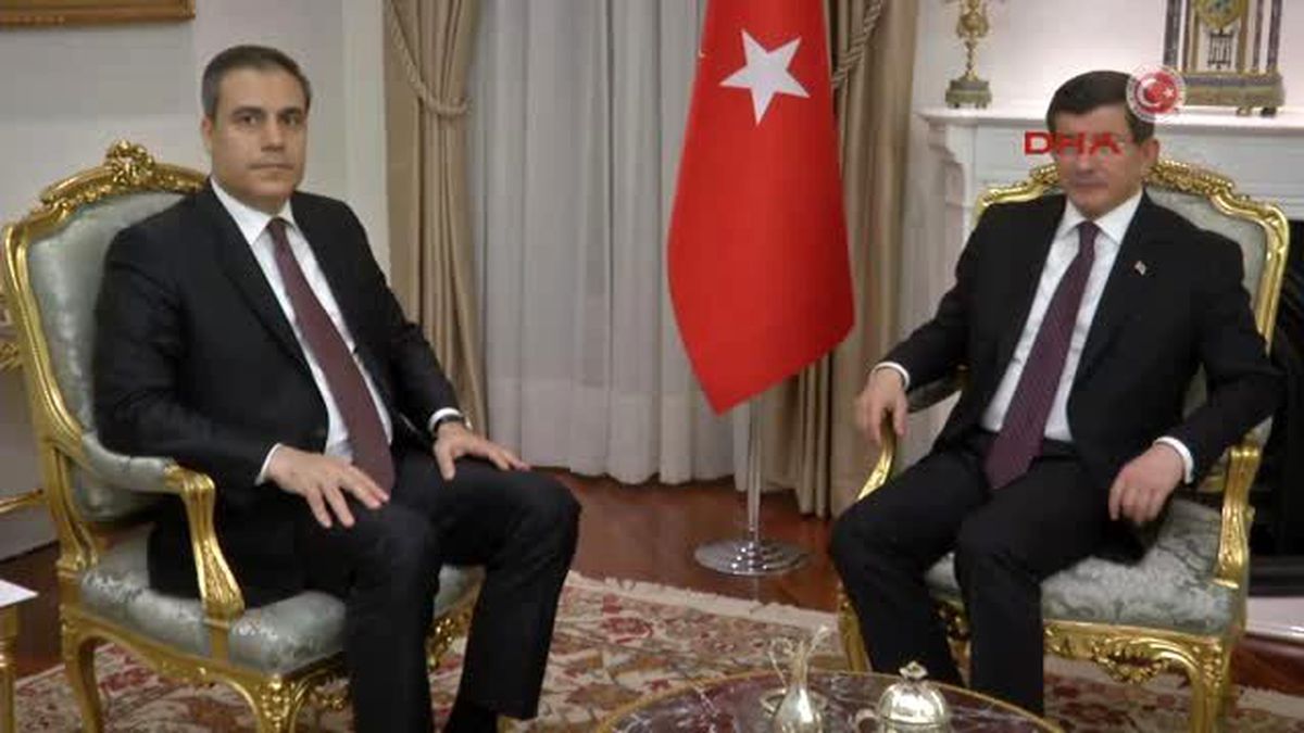 Başbakan Davutoğlu, MİT Müsteşarı Fidan ve Genelkurmay Başkanı Özel\'i Kabul Etti