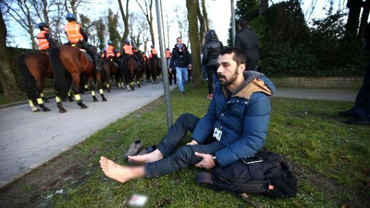 Club Brugge-Beşiktaş Maçı Öncesi Olay Çıktı: İHA Muhabiri Yaralandı