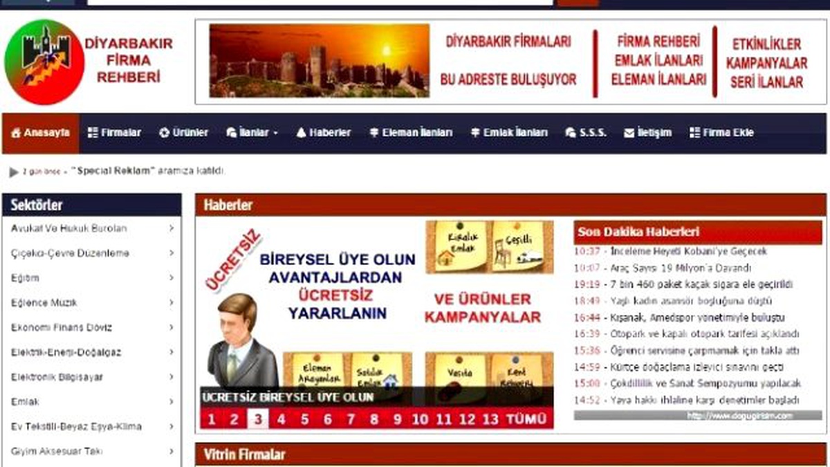 Diyarbakır Firmaları Sanal Rehberde Buluşuyor