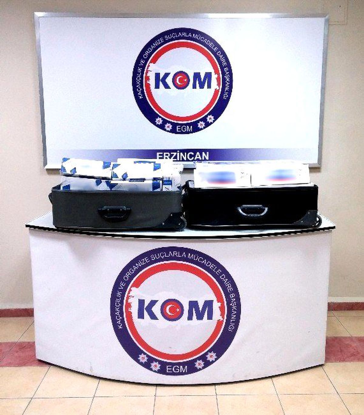 Erzincan\'da Bin 630 Paket Kaçak Sigara Ele Geçirildi
