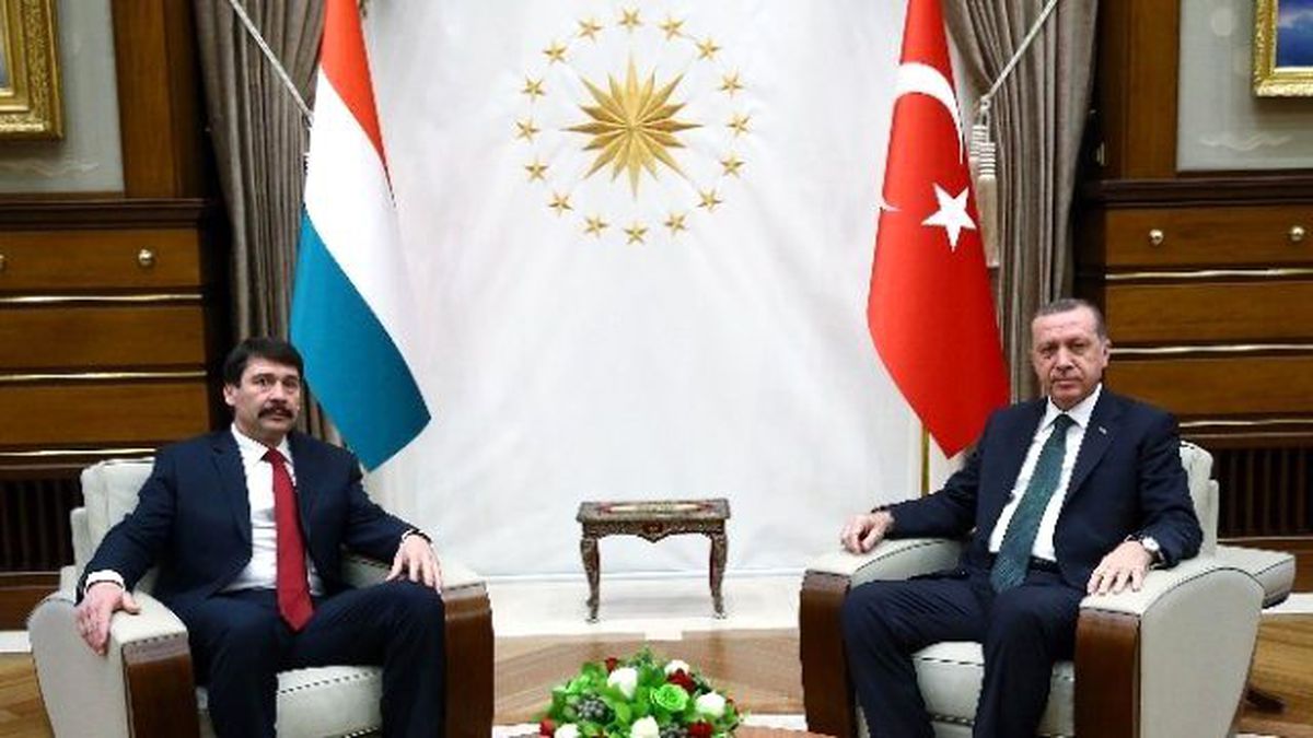 Macaristan Cumhurbaşkanı Janos Ader Ankara\'da