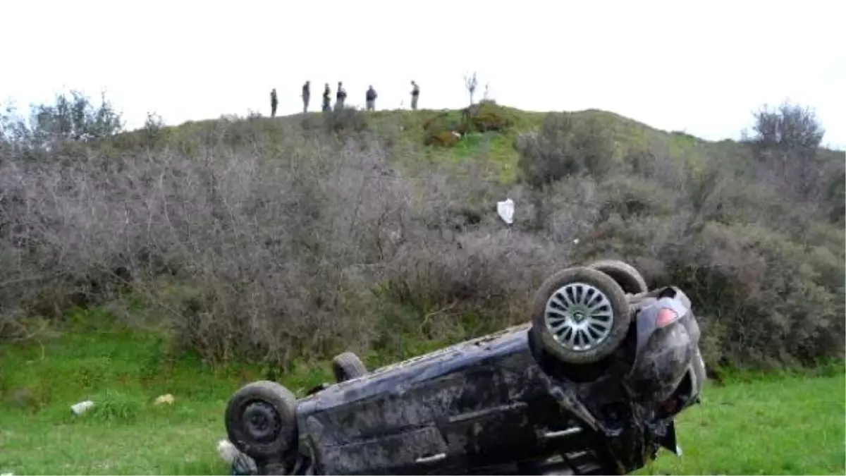 Otomobiliyle Uçuruma Yuvarlanan Sürücüsü Ucuz Kurtuldu