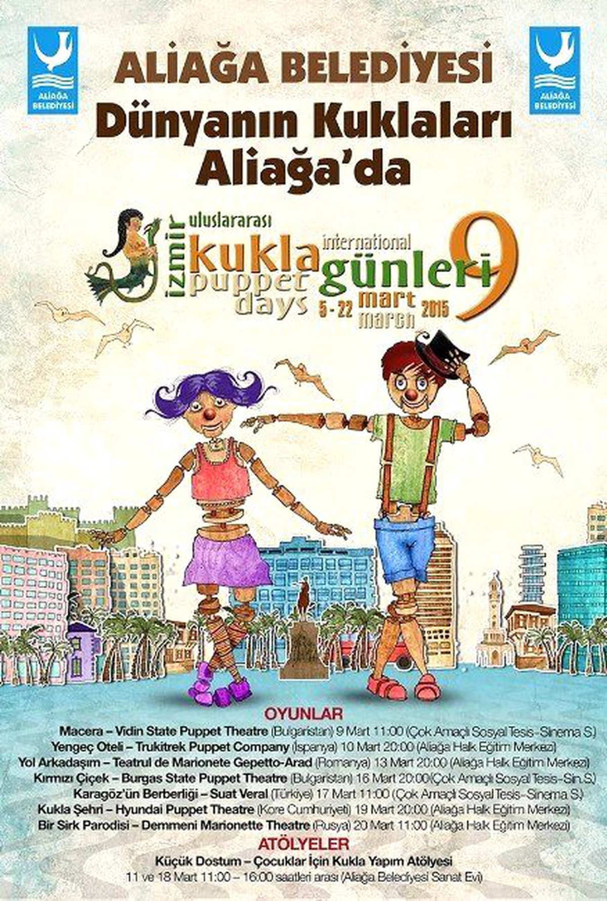 Üç Boyutlu Kukla Gösterisi Aliağa\'da Sahnelenecek