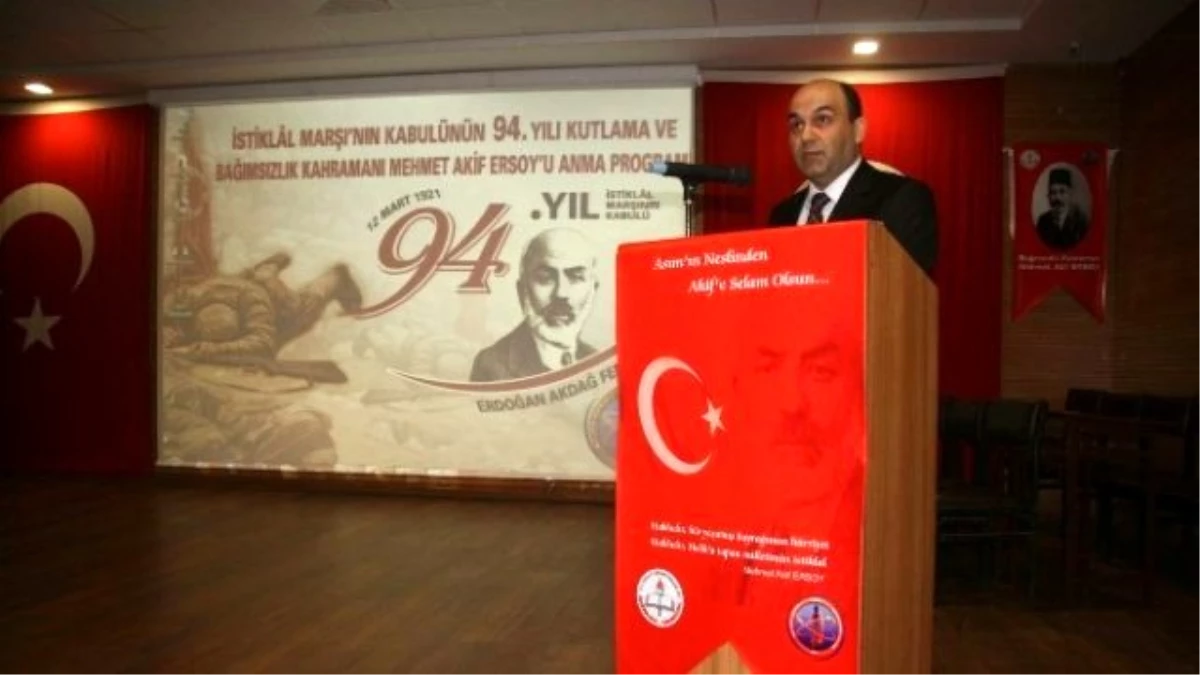 Yozgat\'ta İstiklal Marşı\'nın Kabulünün 94\'üncü Yılı Kutlandı