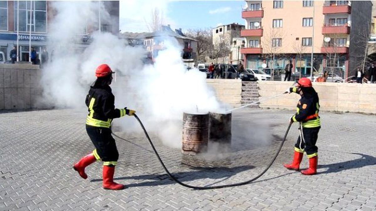 Adilcevaz\'da Yangın Tatbikatı