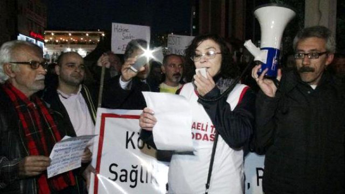 Kocaeli\'de Sağlık Çalışanları İş Bıraktı (2)