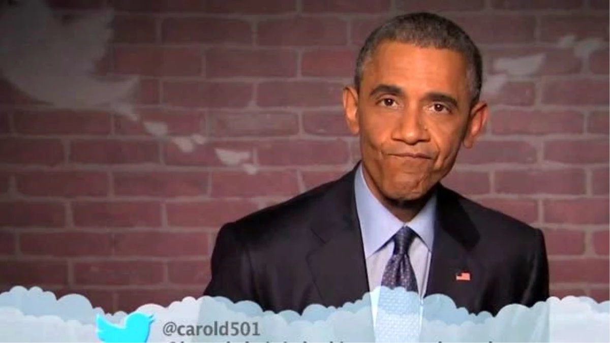 Obama Kendisi Hakkında Yazılan Kötü Tweetleri Okudu