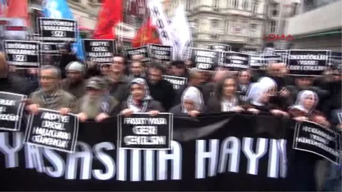 Beyoğlu\'nda "İç Güvenlik Yasası" Protestosu