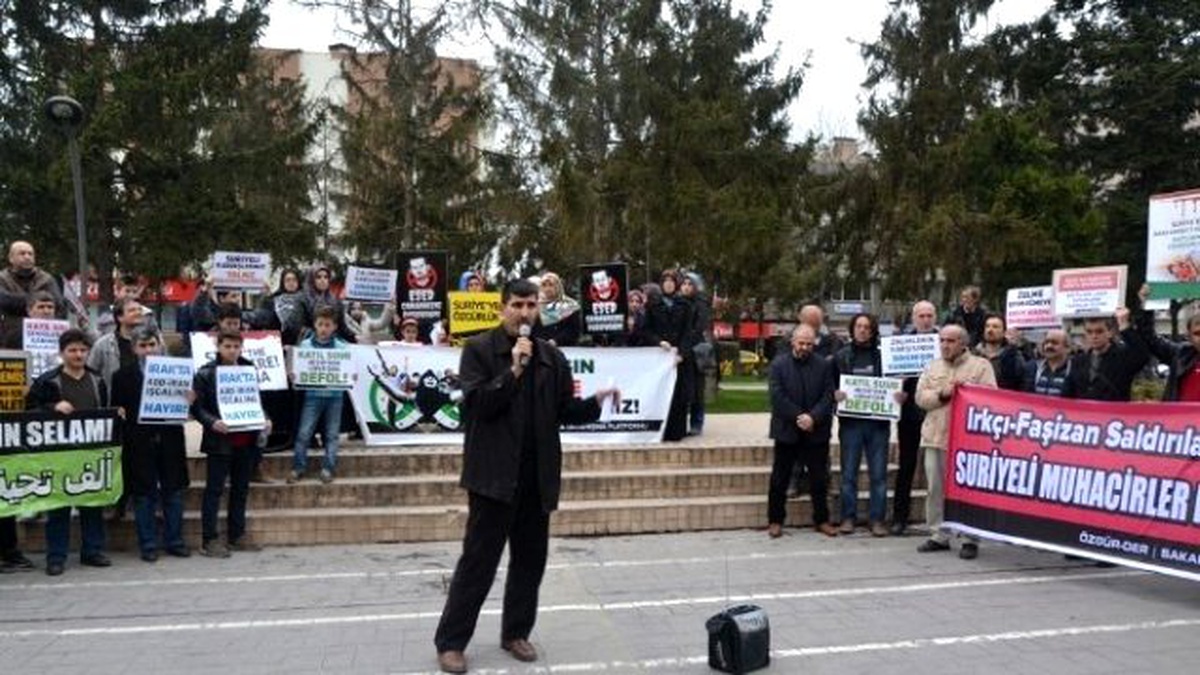 Mısır ve Suriye\'de Yaşanan Zulme Karşı Basın Açıklaması Yaptılar
