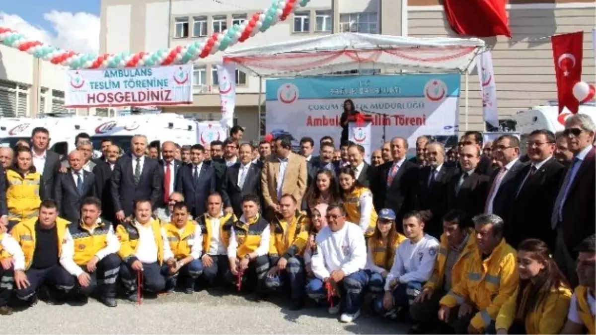 Sağlık Bakanlığı\'ndan Çorum\'a 8 Ambulans