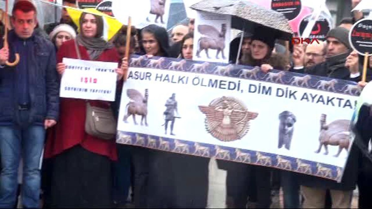 Süryanilerden Işid Protestosu