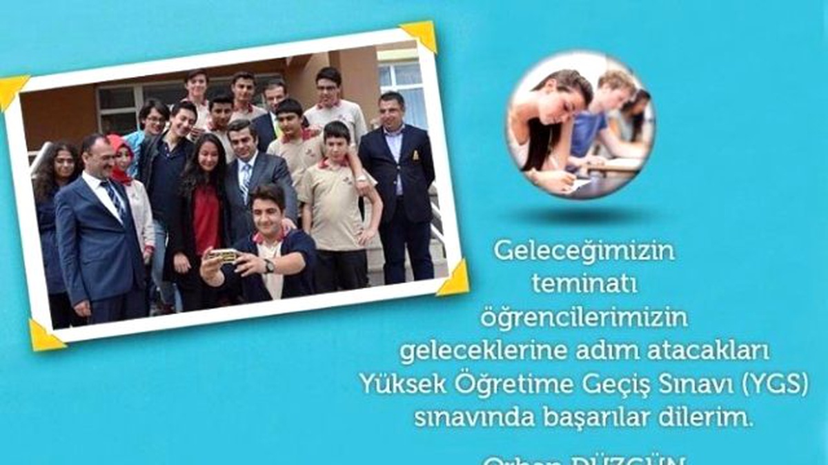 Vali Düzgün Ygs\'ye Girecek Öğrencilere Başarılar Diledi