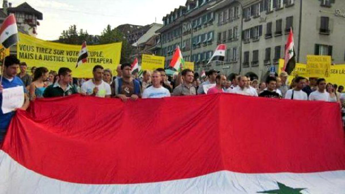 Bern\'de Protesto Gösterisi