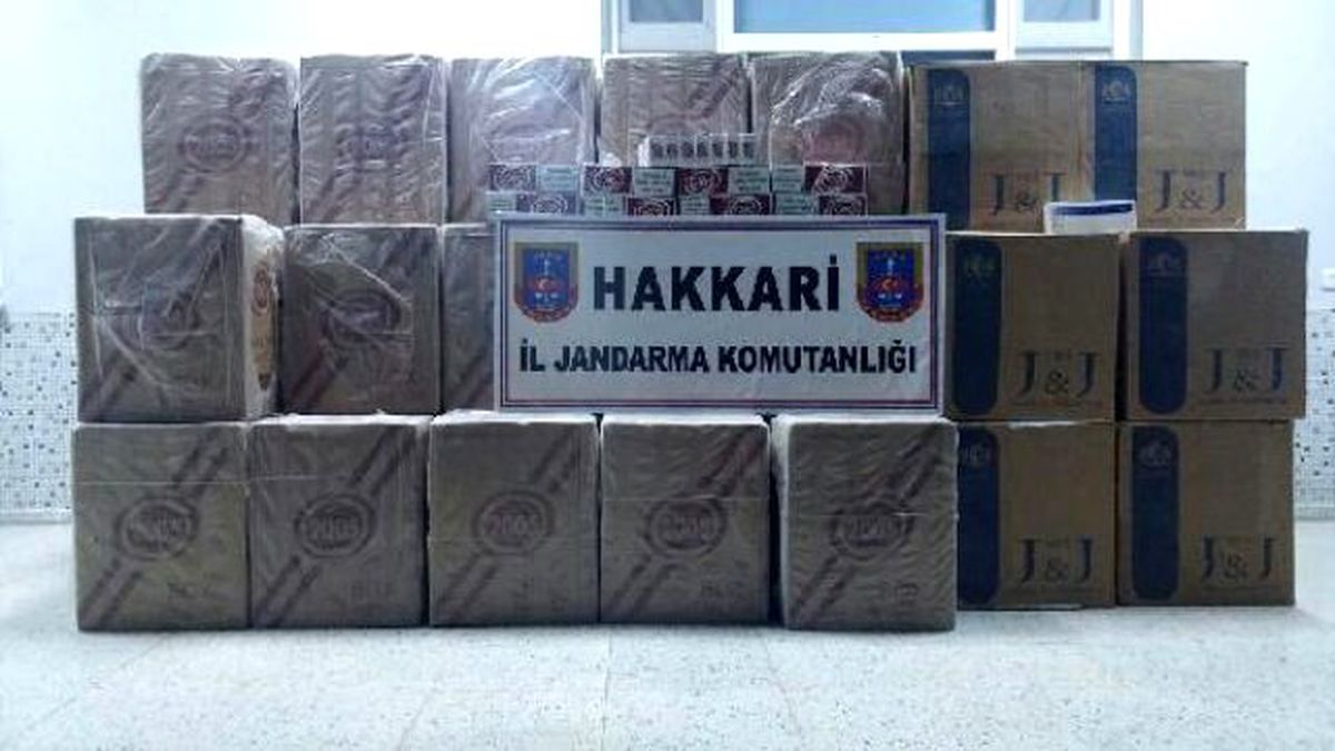Hakkari\'de 53 Bin Paket Kaçak Sigara Ele Geçirildi