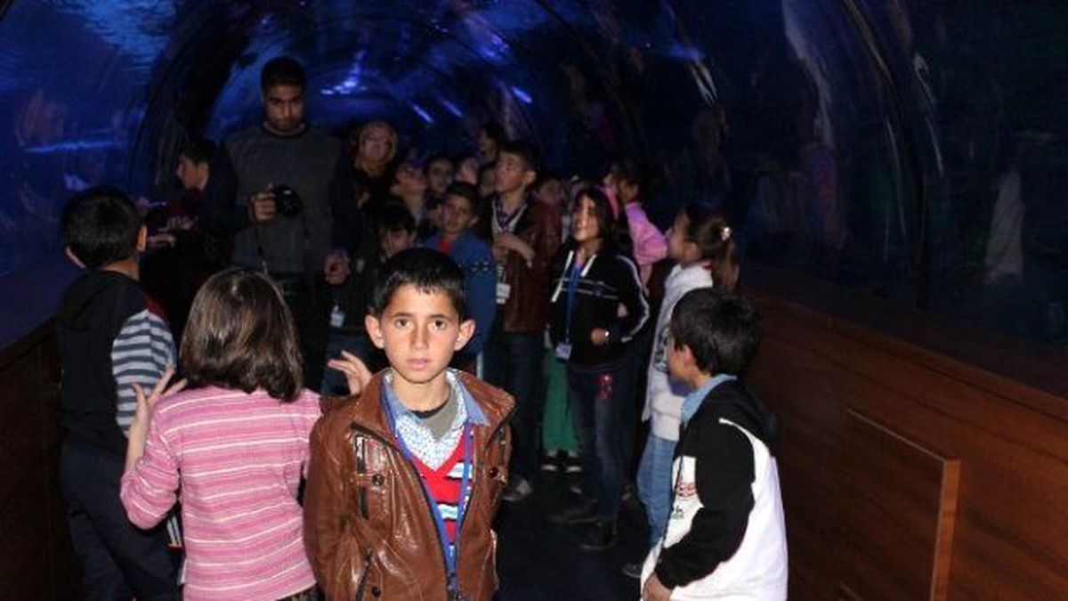 Hakkarili Çocukların Ankara\'da Akvaryum Gezisi